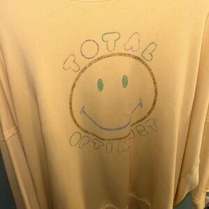 aerie total optimist sweatshirt!
